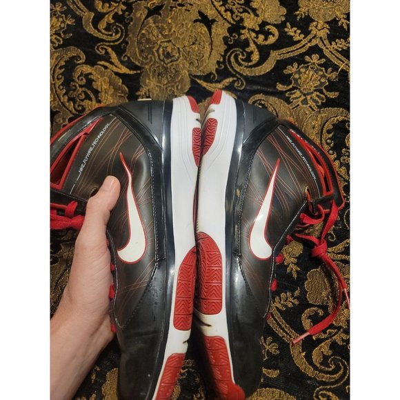 Nike Hypersize 367173-012 High Top Shoes Sneakers Black & Red Size 11 main image 11